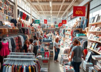 Schlussverkauf im Einzelhandel