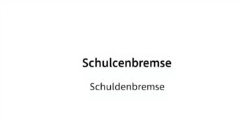 Schuldenbremse Definition