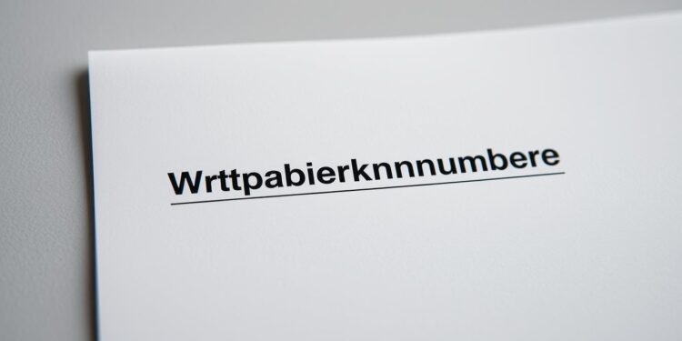 Wertpapierkennnummer