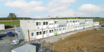 ELA Container liefert Baustellen-Anlage für Energiewendeprojekt