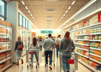 Selbstbedienung im Supermarkt