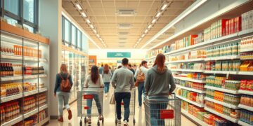 Selbstbedienung im Supermarkt