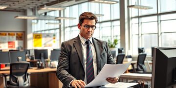 Sicherheitsbeauftragter bei der Arbeit